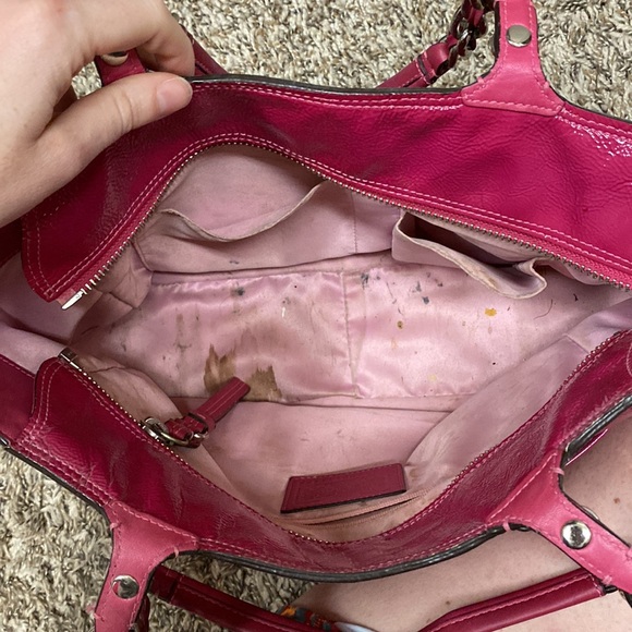 COACH Pink paten leather purse - Picture 10 of 11